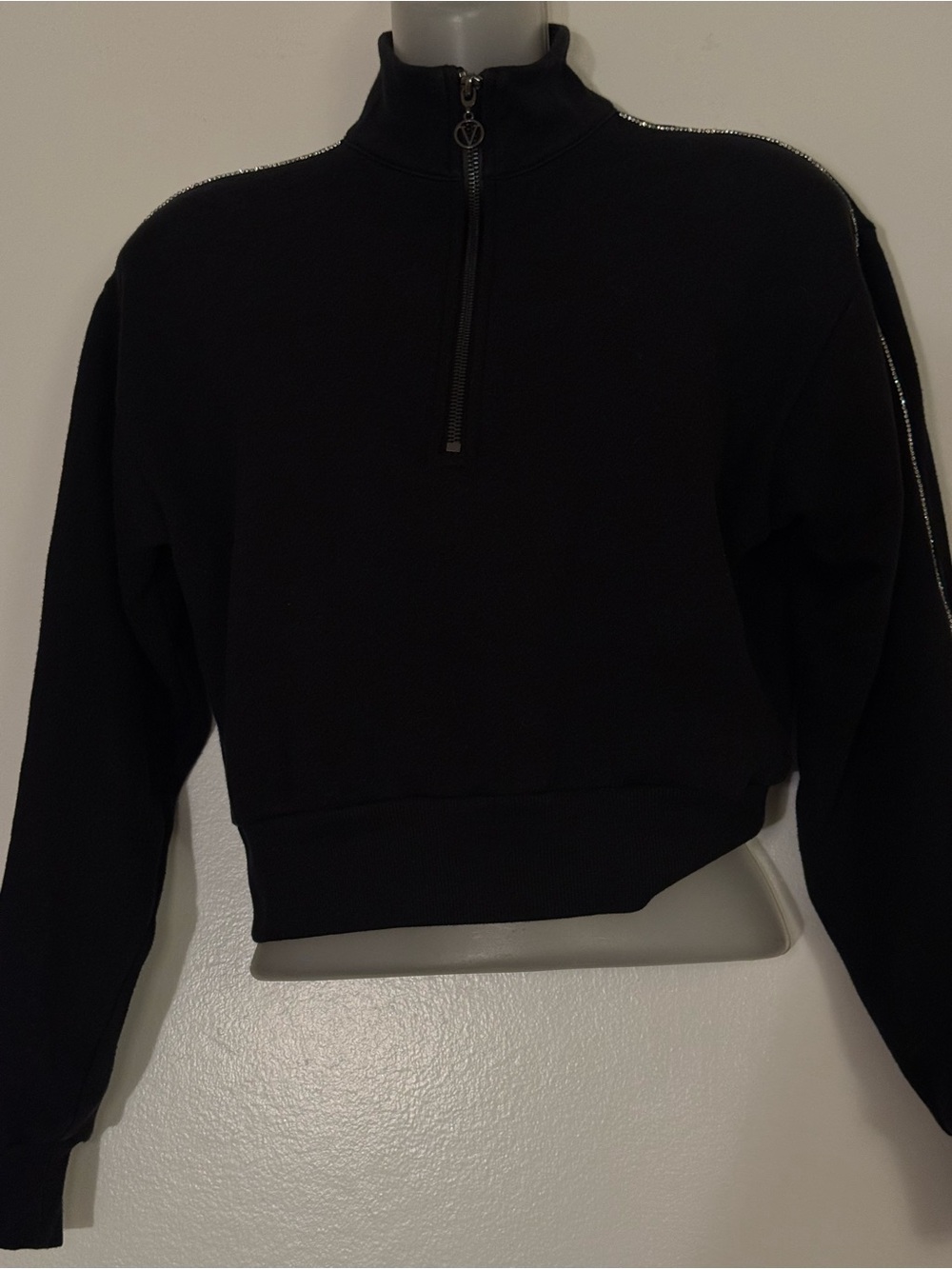 Victoria's Secret Black On Point Zip-Up